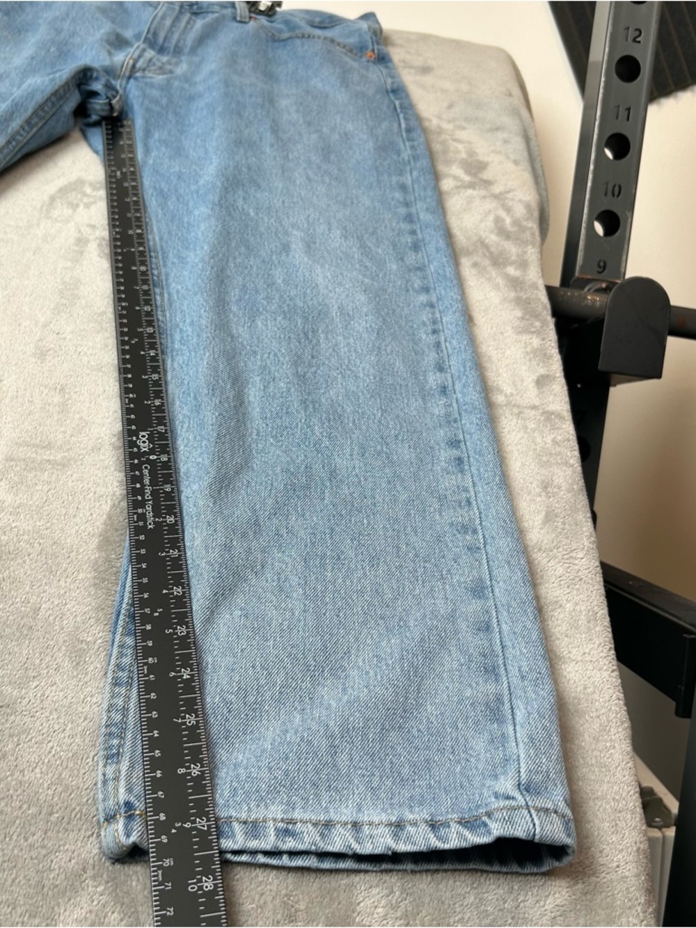 LEVI'S 505 Regular Fit Straight Leg Jeans Men’s 40x29 Light Wash Cotton Denim - Picture 14 of 16